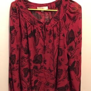 Long sleeve butterfly shirt